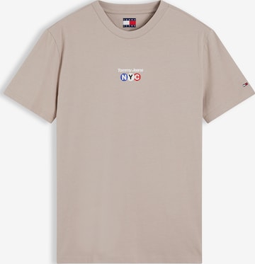 Tricou 'NYC' de la Tommy Jeans pe gri: față