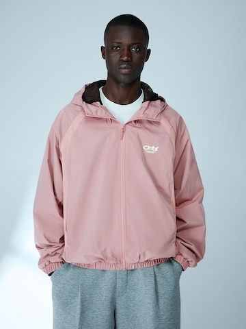 Bershka Between-season jacket in Pink: front