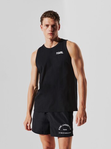 Karl Lagerfeld - Camiseta en negro: frente