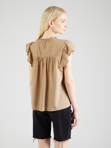 Chemisier 'TRINE' VERO MODA en beige