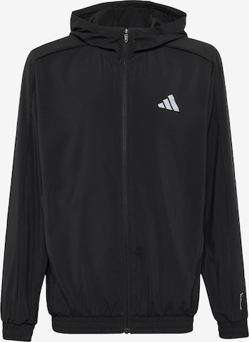ADIDAS SPORTSWEAR Sportovní bunda 'Tech Apprarel' – černá: přední strana