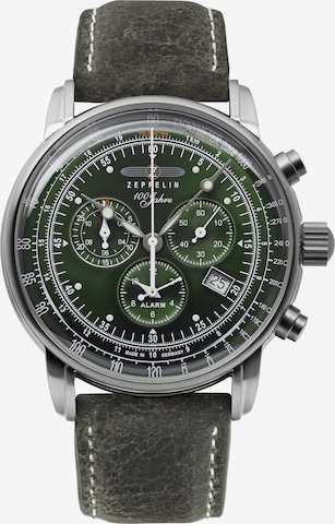 Zeppelin Analog Watch '100 Jahre Zeppelin' in Green: front