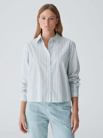 Camicia da donna 'Febula' di OPUS in blu: frontale