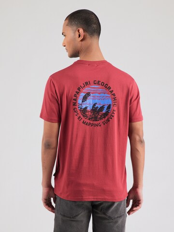 NAPAPIJRI Shirt 'VIGNONI' in Rood: voorkant