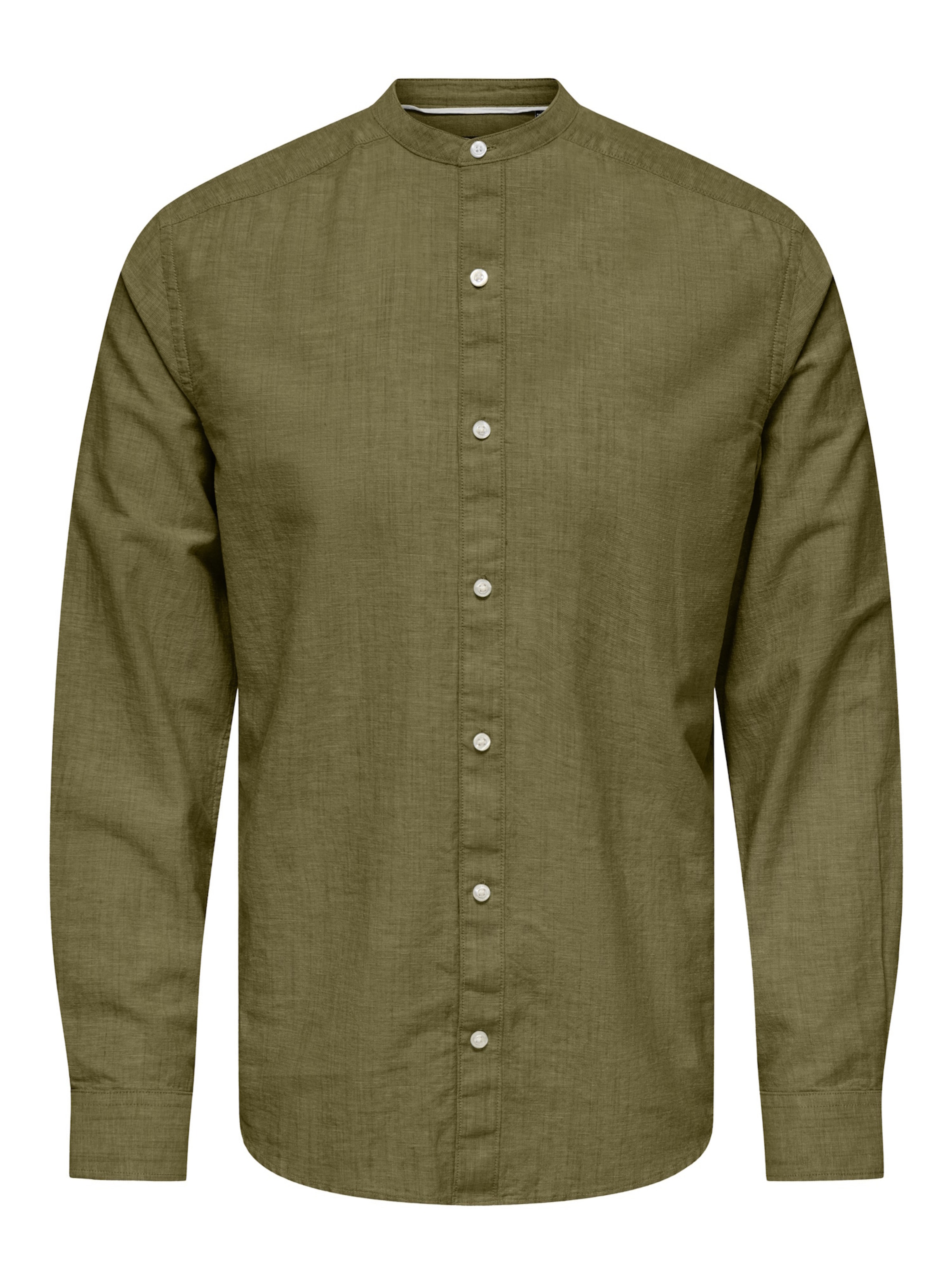Only & Sons Overhemd 'Cantley' in Groen: voorkant