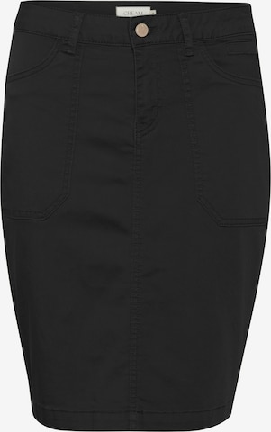 Cream Skirt 'Ann' in Black: front