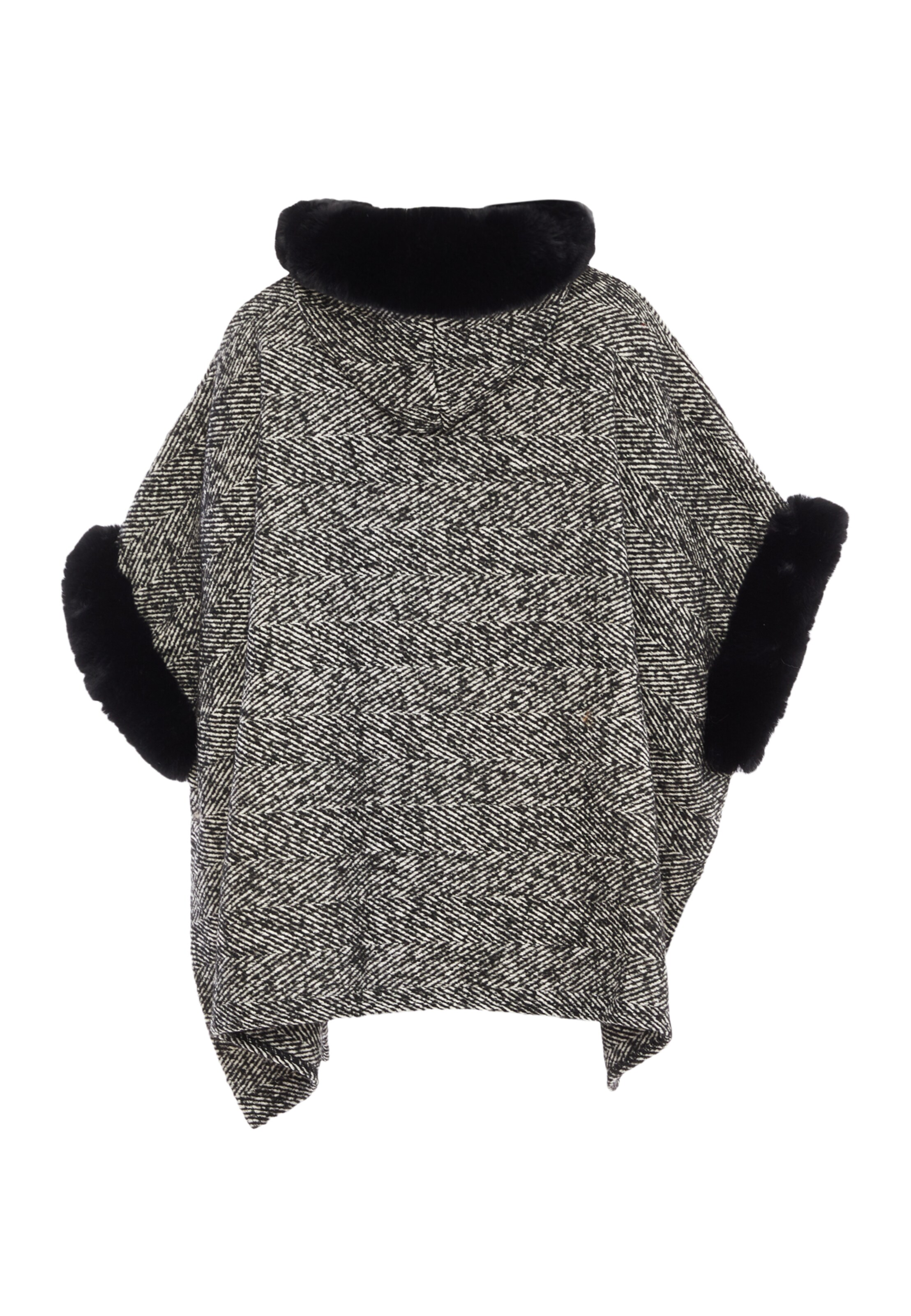 FRAULLY Cape in Zwart