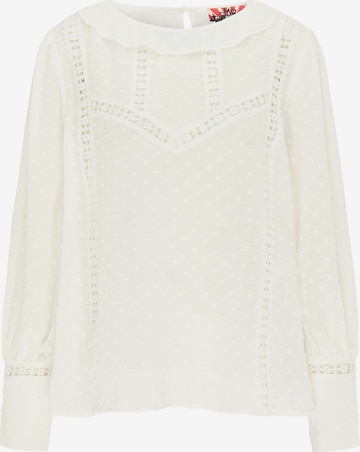 myMo ROCKS Blouse in White: front