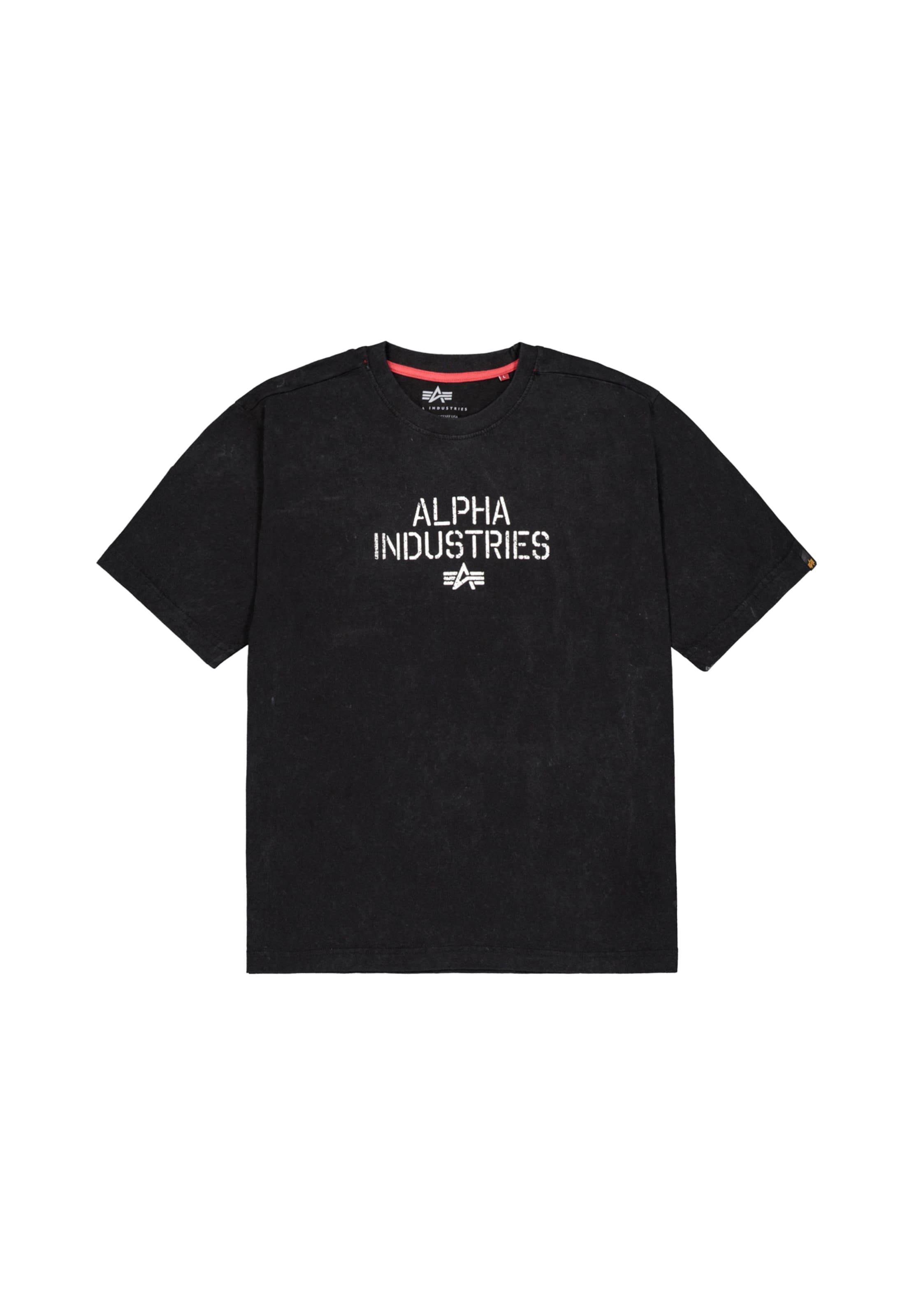 ALPHA INDUSTRIES - Camiseta en negro: frente