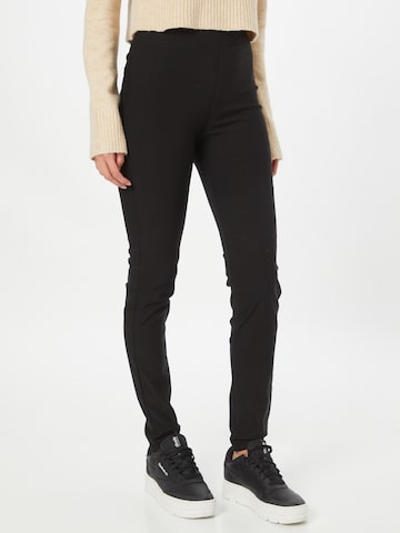 Freequent Slim fit Pants in Black: front