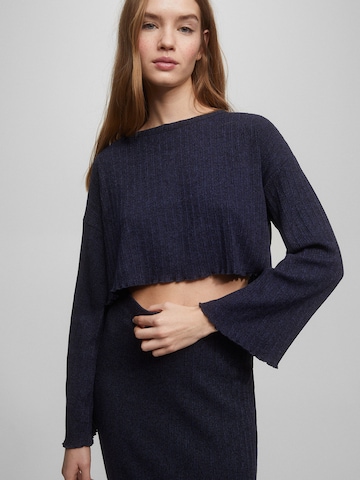 Pull-over Pull&Bear en bleu : devant