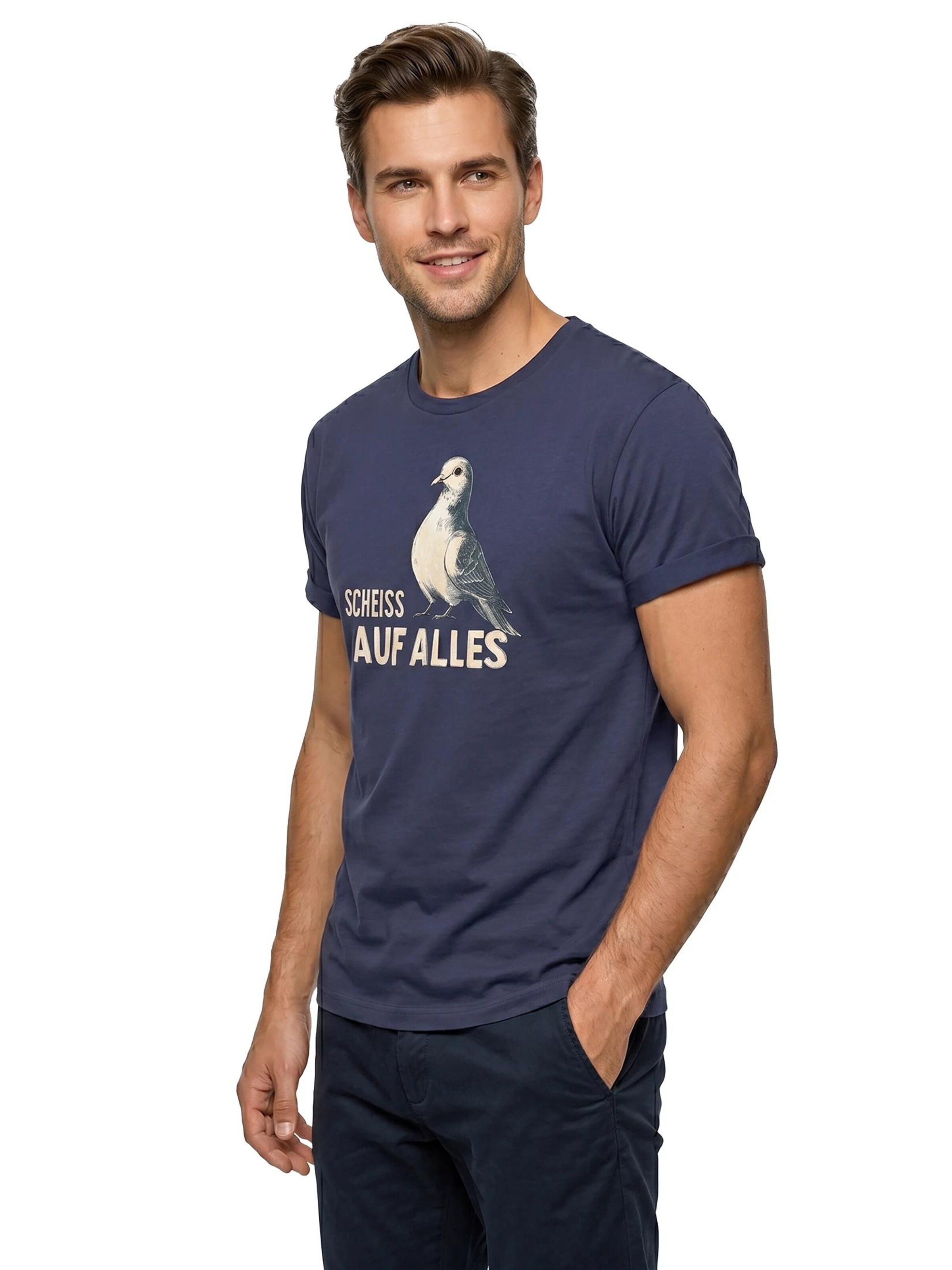 MAKAYA Shirt 'Taube' in Blue
