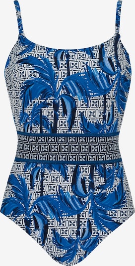 OLYMPIA Badeanzug in navy / hellblau / dunkelblau / weiß, Produktansicht