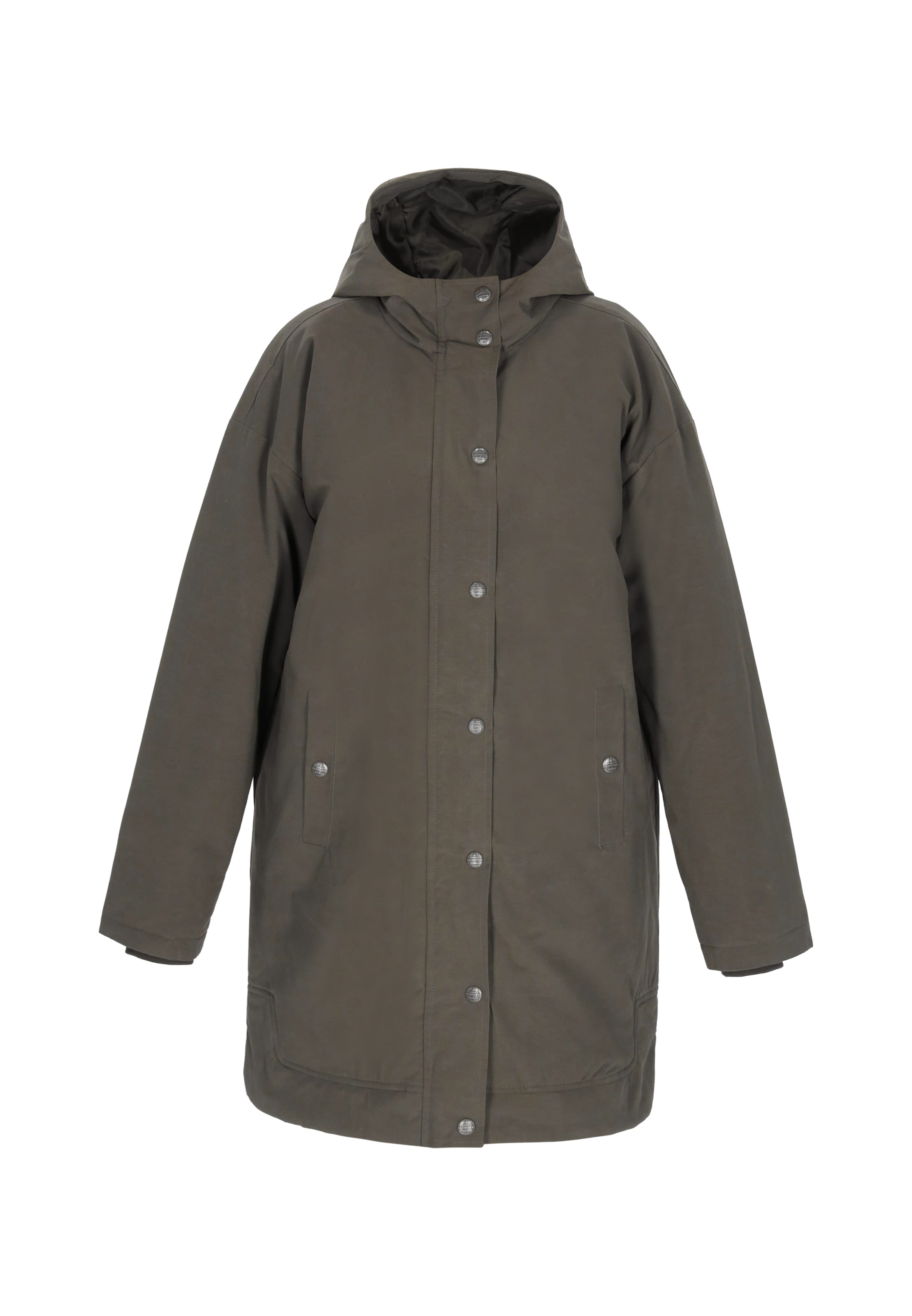 DreiMaster Vintage Ανοιξιάτικο και φθινοπωρινό παλτό σε χακί, Άποψη προϊόντος