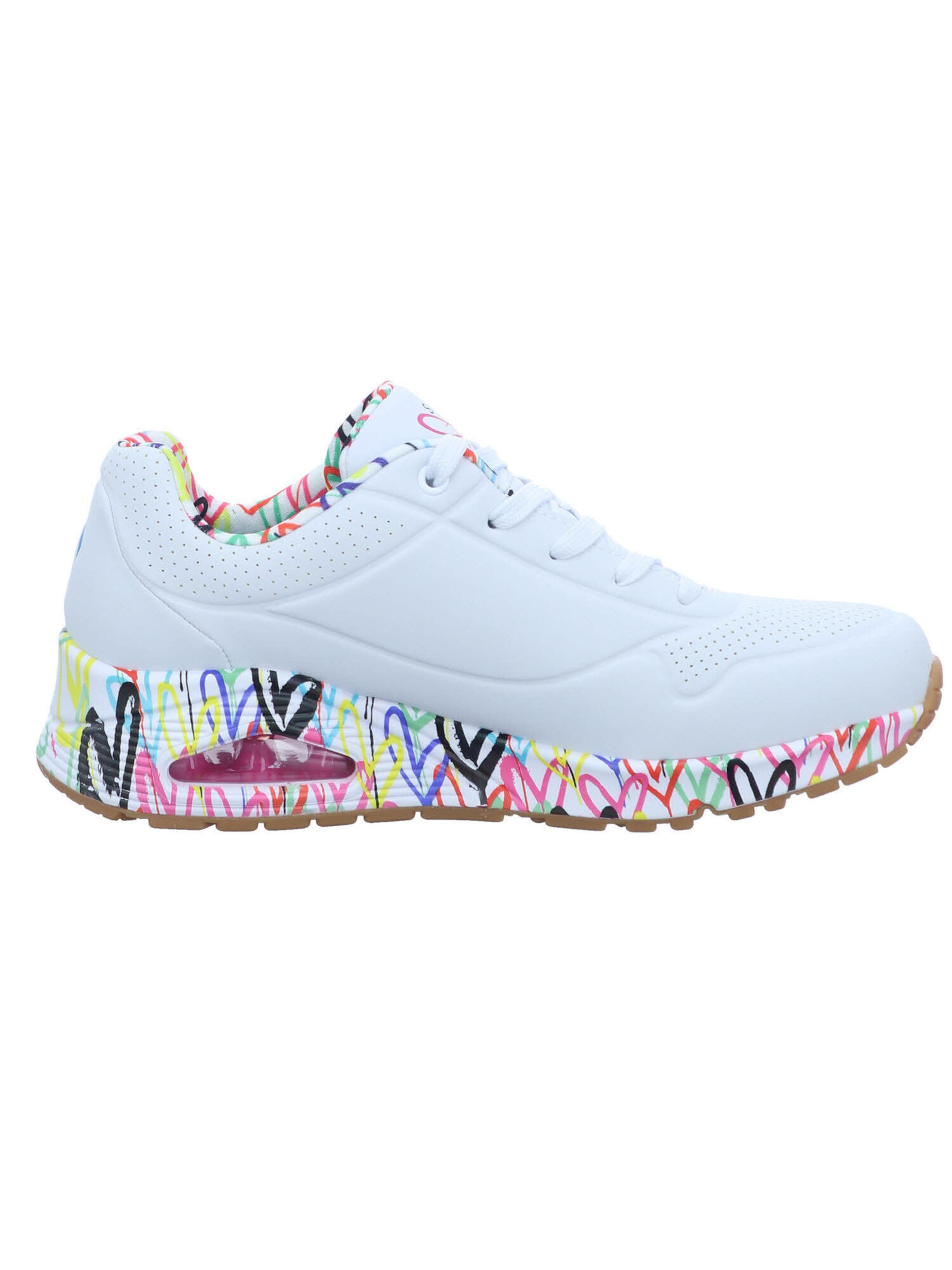 balts SKECHERS Zemie brīvā laika apavi 'Uno - Loving Love'