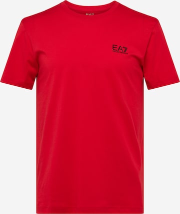 T-Shirt EA7 Emporio Armani en rouge : devant