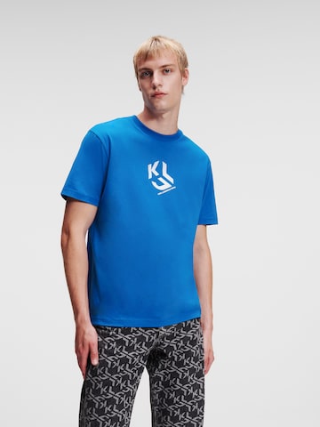 KARL LAGERFELD JEANS Majica | modra barva: sprednja stran