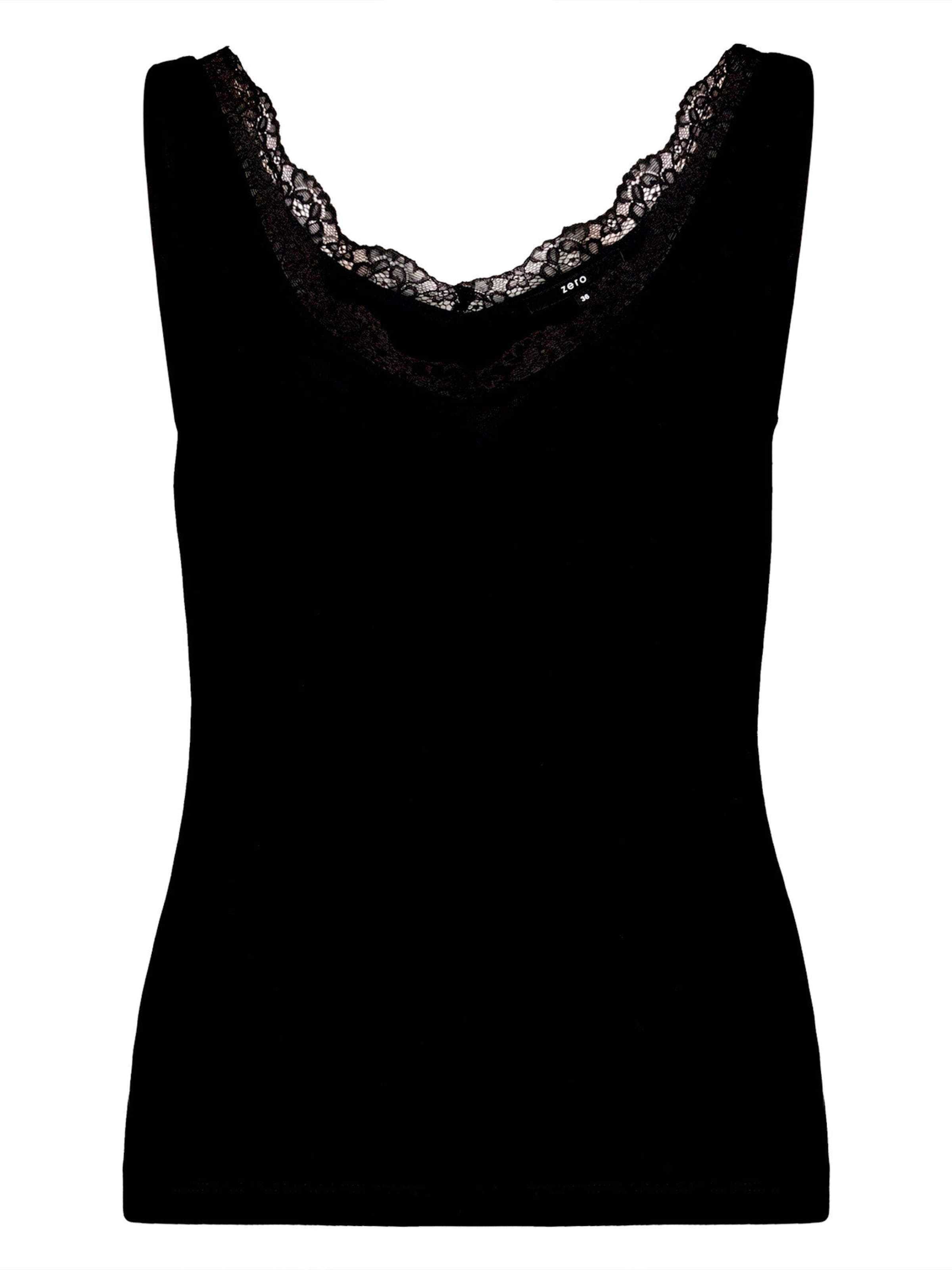 zero Top in Schwarz: Vorderseite