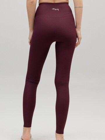 Skinny Leggings 'Ribbed' di Hey Honey in rosso