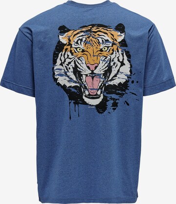 Only & Sons - Camiseta 'FRITZ' en azul