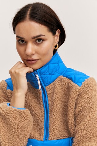 The Jogg Concept Fleece jas 'BERRI' in Blauw