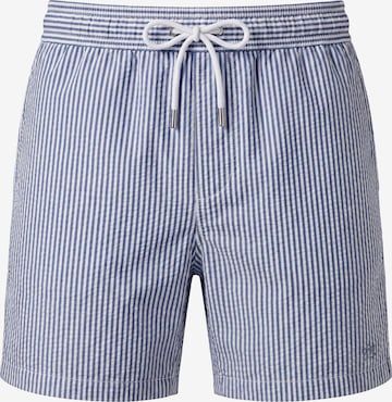 Pantaloncini da bagno 'Seersucker' di Vercate in blu: frontale