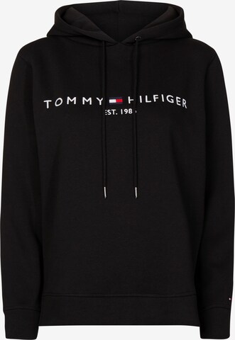 TOMMY HILFIGERSweater majica - crna boja: prednji dio