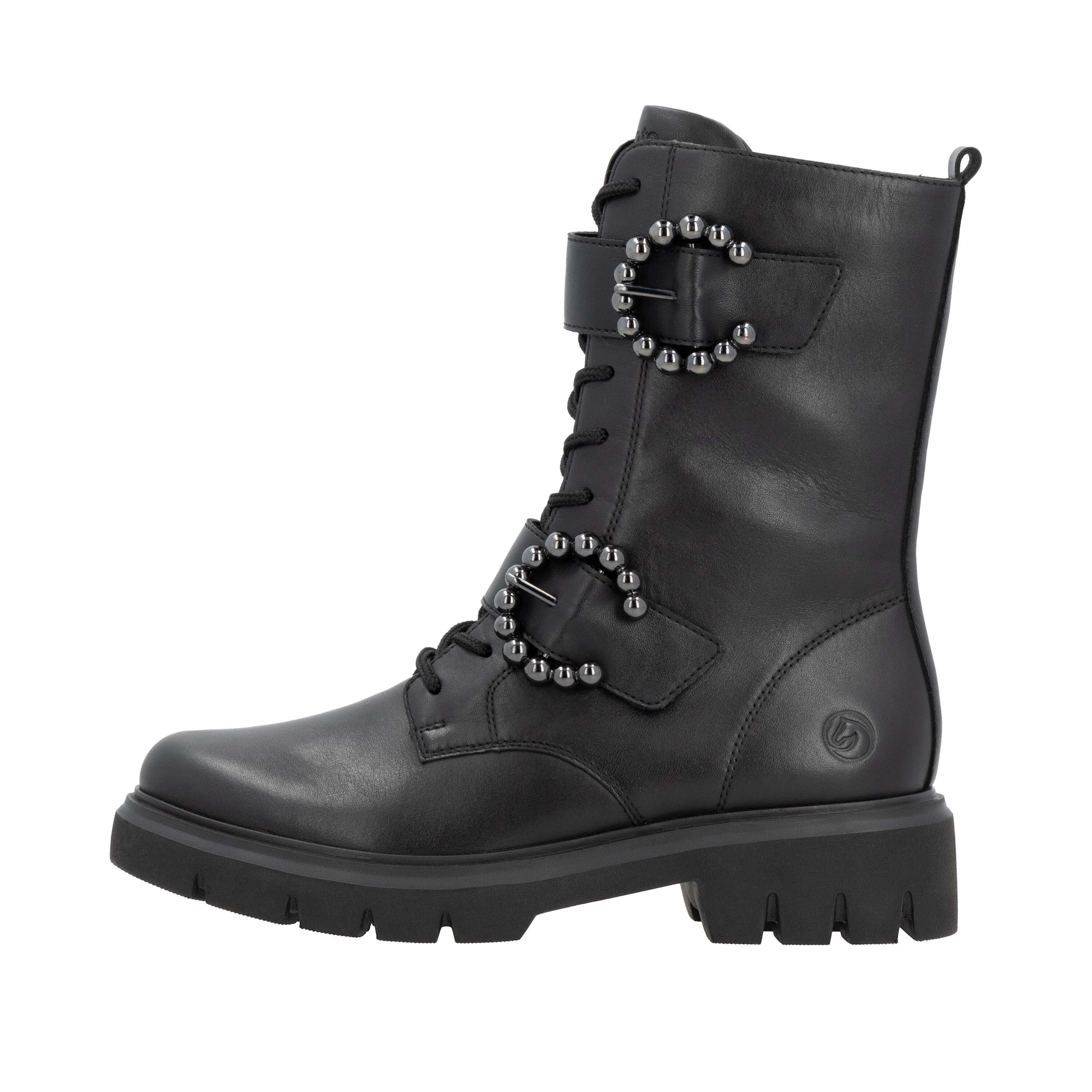 REMONTE Veterlaarsjes in Zwart: voorkant