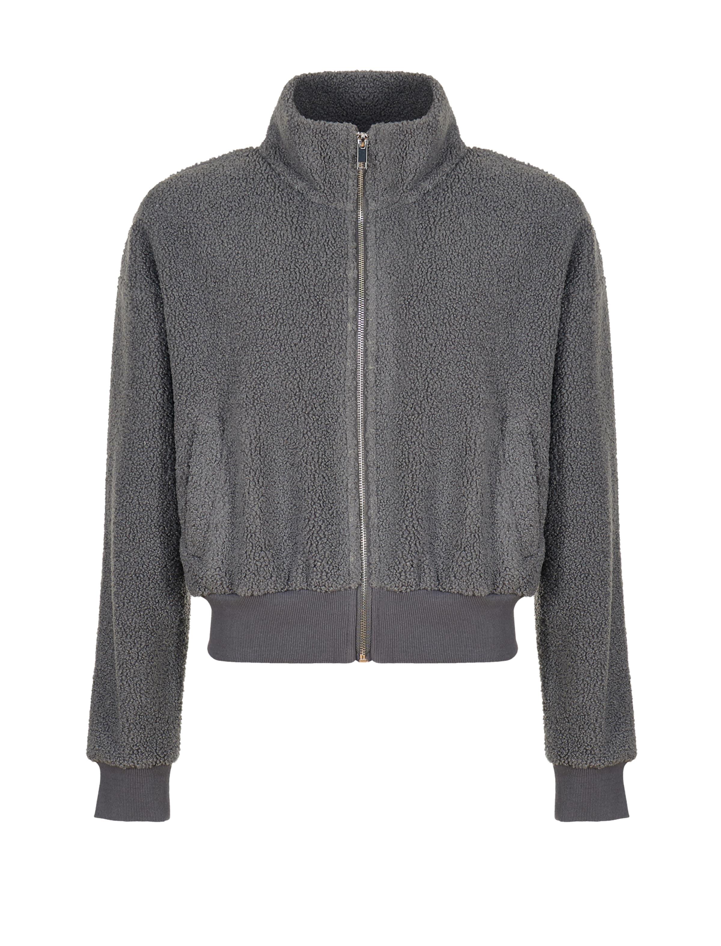 South Beach Fleecetakki värissä harmaa: etupuoli