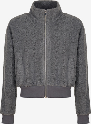 Veste en polaire South Beach en gris : devant