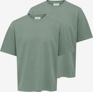 Only & Sons Shirt 'Caspian' in Grün: Vorderseite