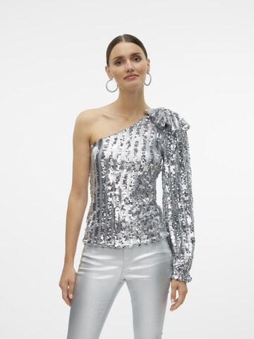 VERO MODA Bluse 'EFI' in Silber: Vorderseite