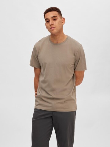 SELECTED HOMME T-Shirt 'Aspen' in Grün: predná strana