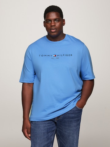 Tommy Hilfiger Big & Tall Majica | modra barva: sprednja stran