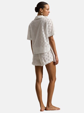 Pyjama ' Cotton Eyelet ' Polo Ralph Lauren en blanc