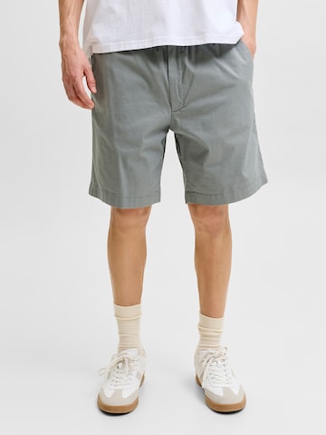 JACK & JONES regular Lærredsbukser 'JPSTJAIDEN ROCCO' i grå: forside