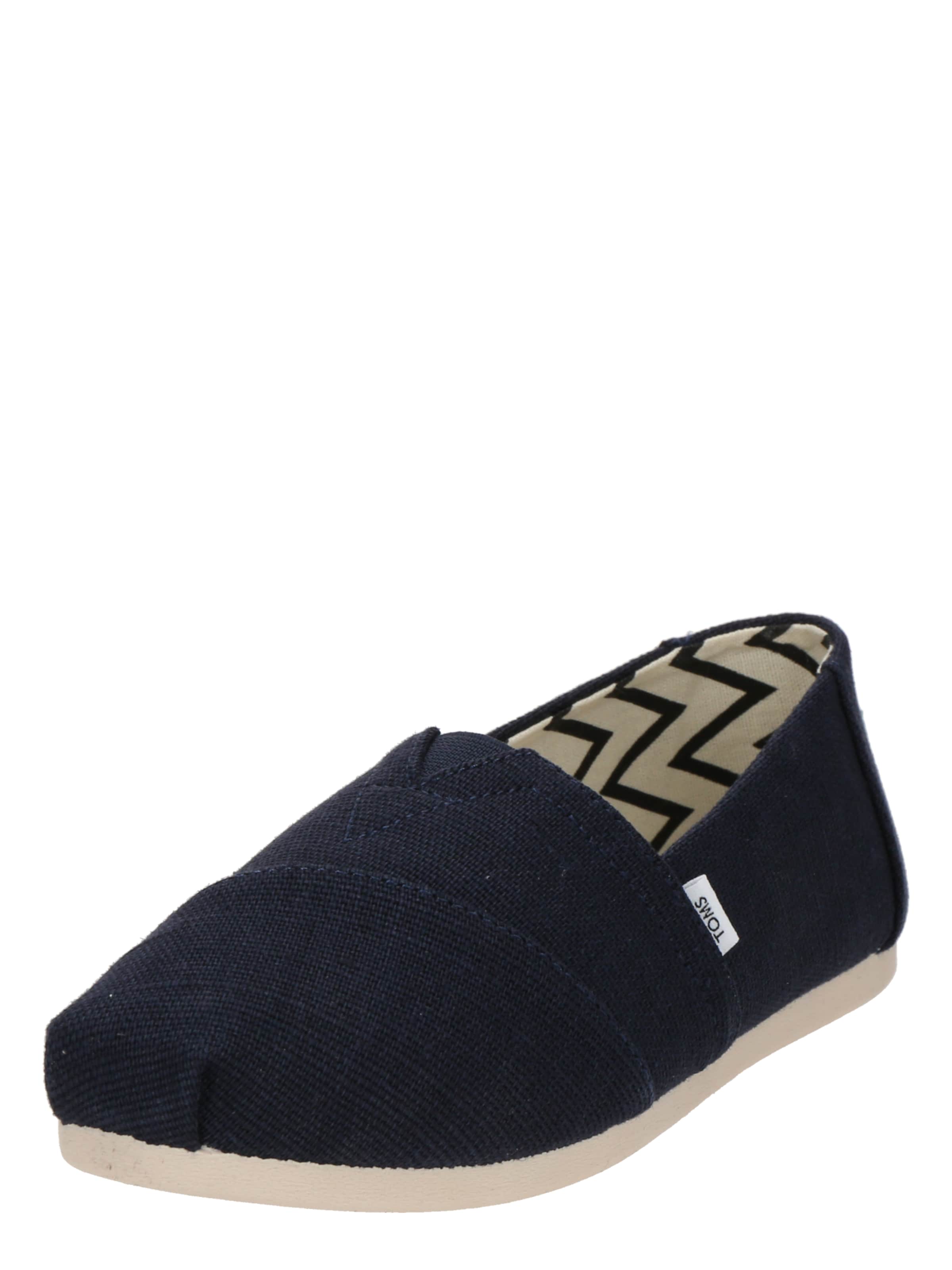 TOMS Instappers &#x27;ALPARGATA CLASSIC&#x27; in Blauw: voorkant