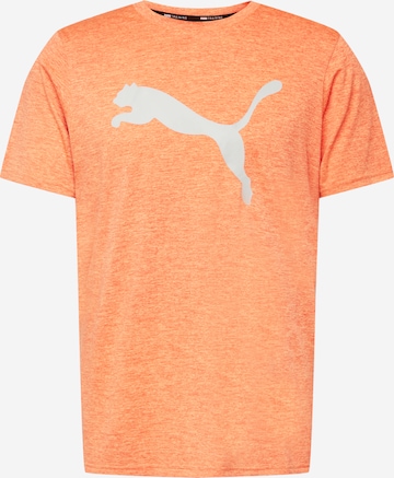 PUMA Performance Shirt 'Heather Cat' in Orange: front