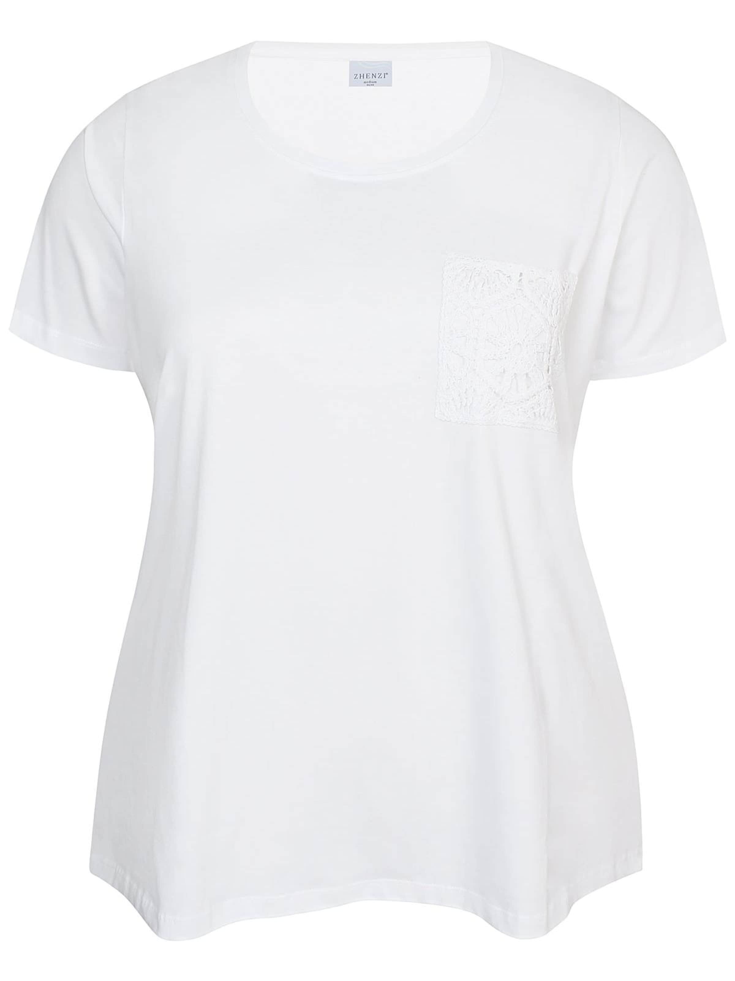 Zhenzi Shirt 'Carla' in Wit: voorkant