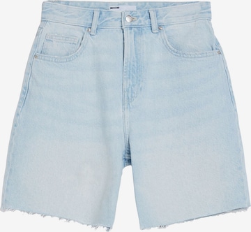 Bershka Regular Jeans in Blauw: voorkant