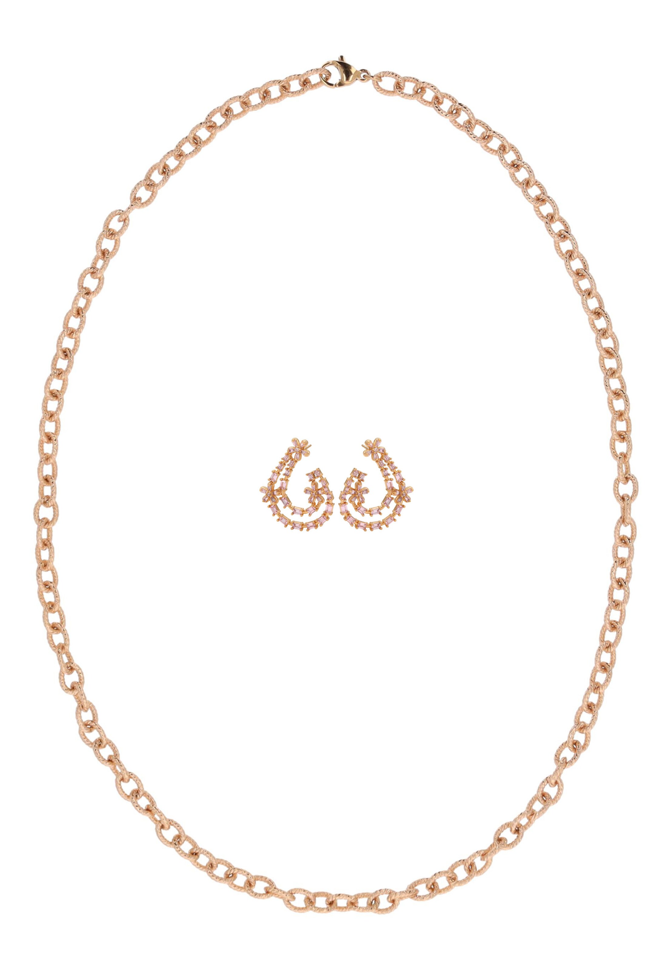 faina - Conjunto de joyería en oro: frente