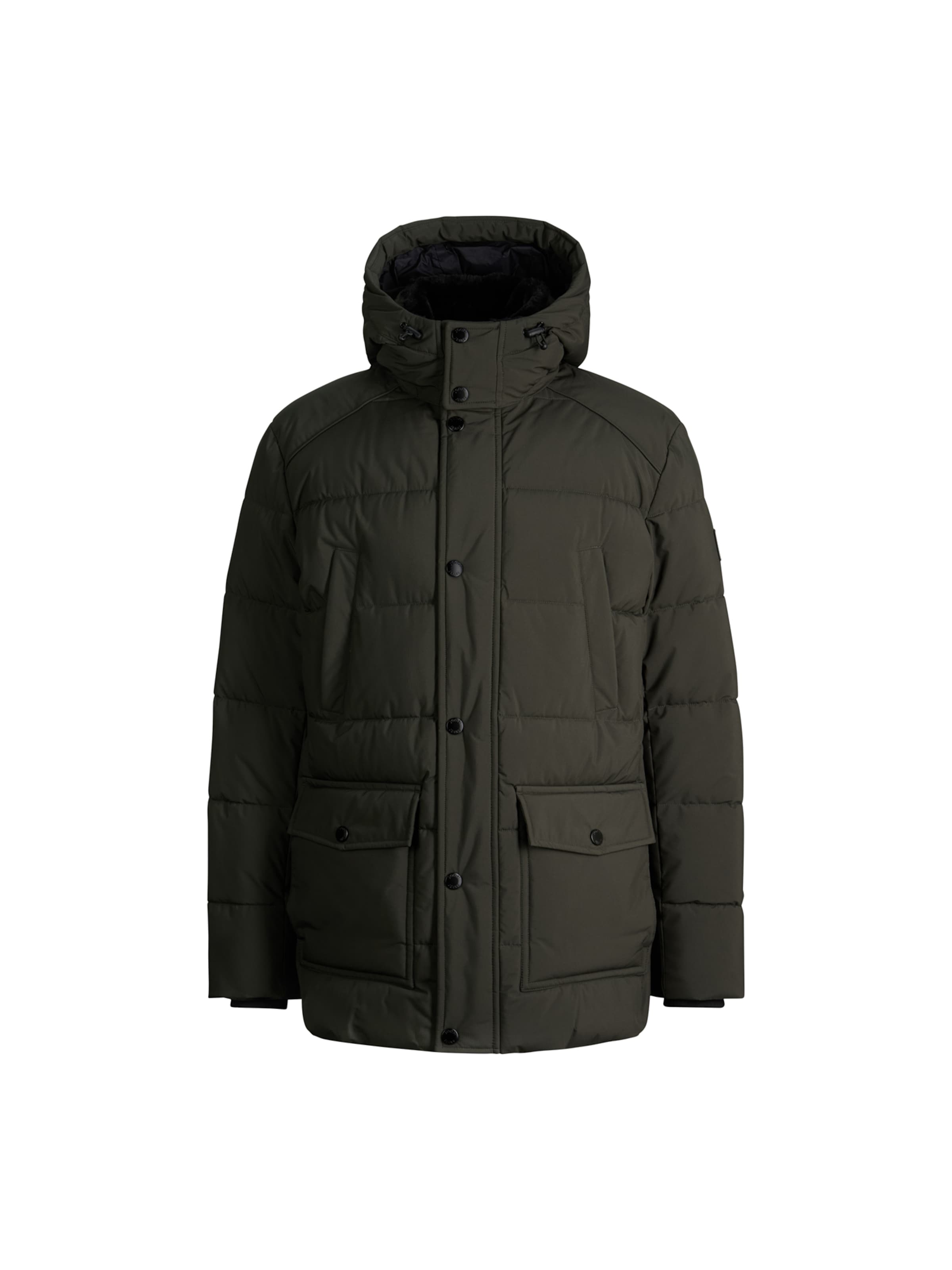 JOOP! Jeans Tussenparka in Groen: voorkant