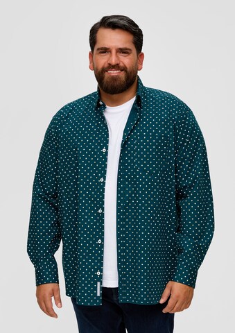 s.Oliver Slim Fit Hemd in Blau: Vorderseite