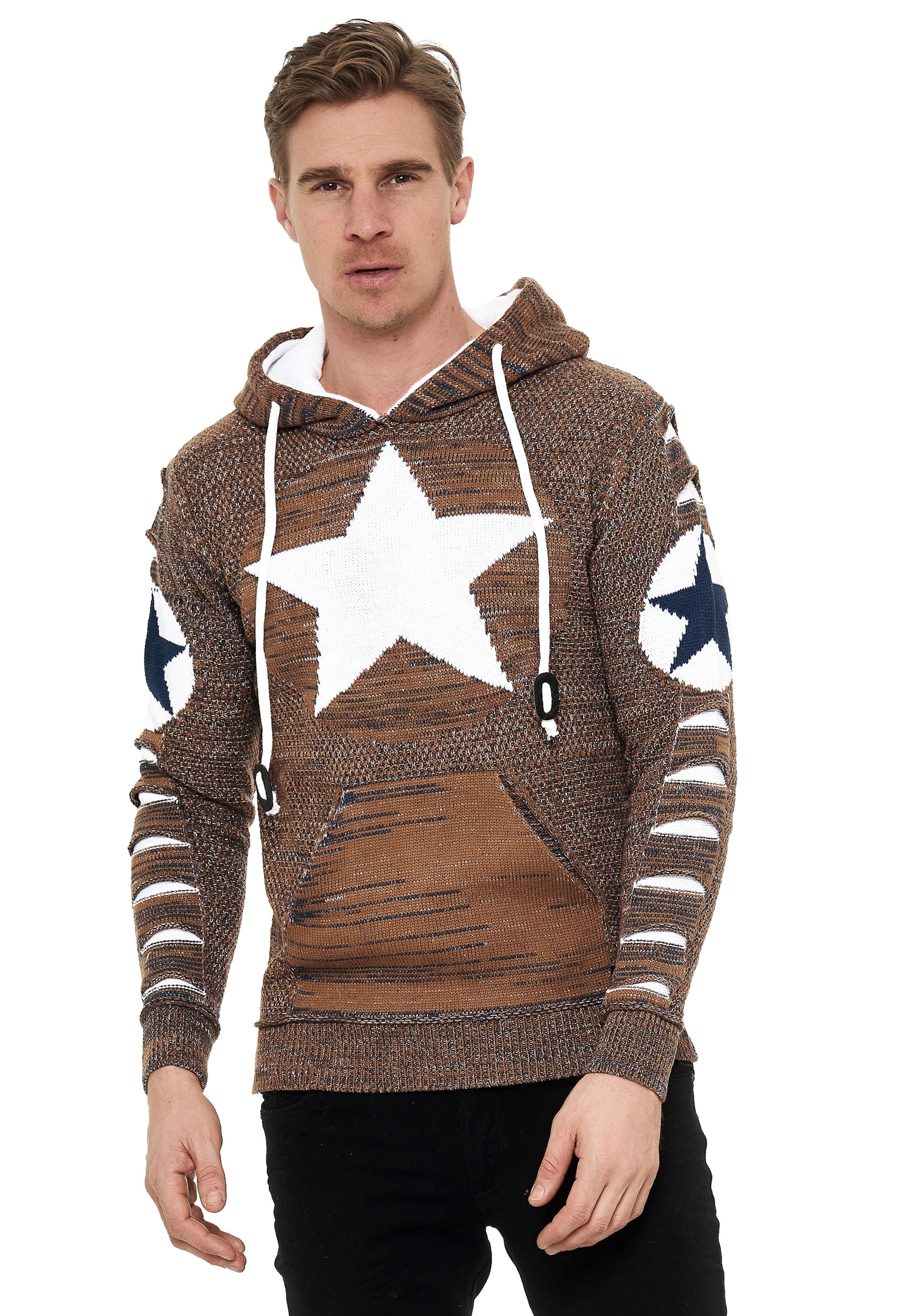 Rusty Neal Sweater in Brown: front