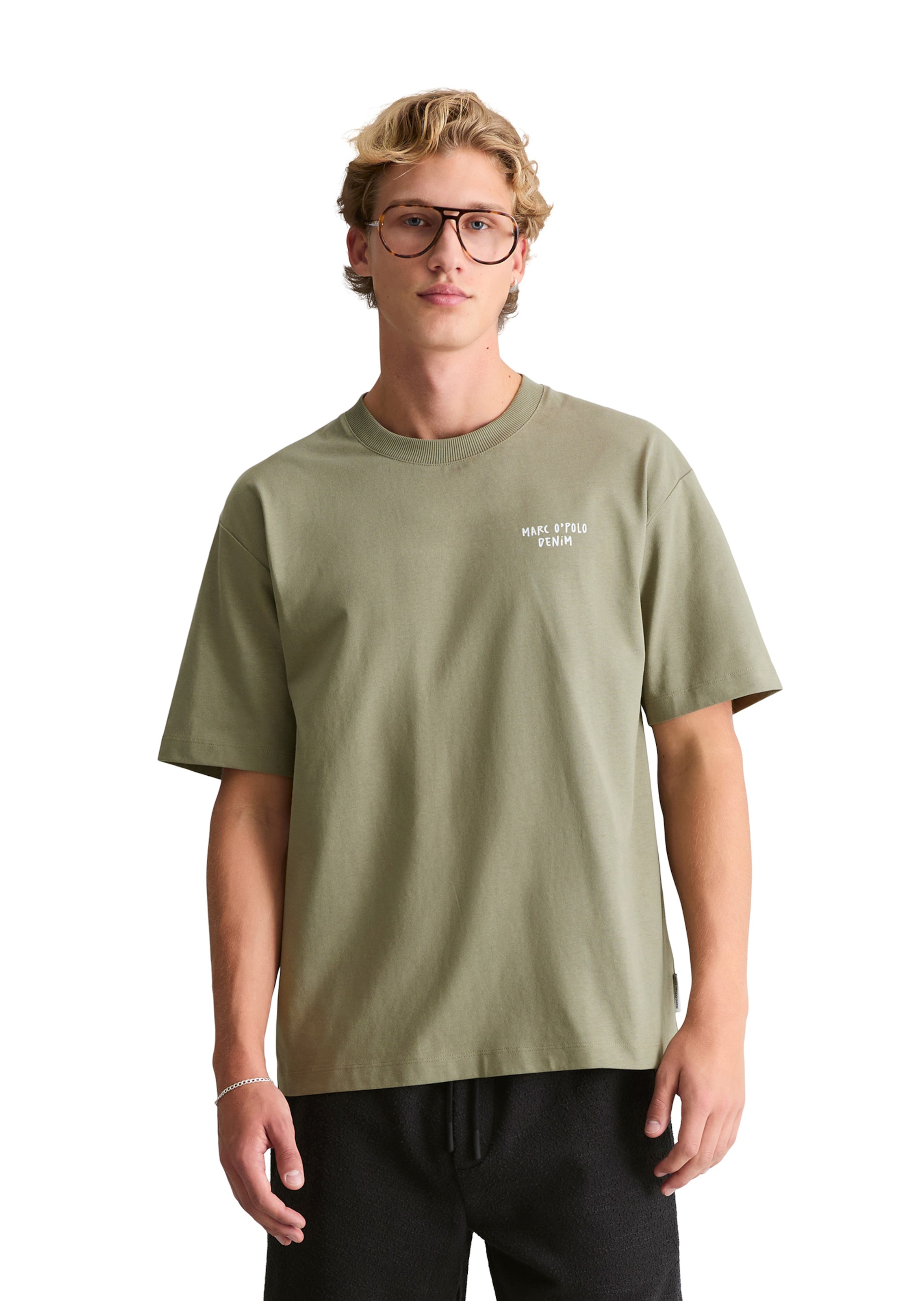 Marc O'Polo DENIM Shirt in Green: front