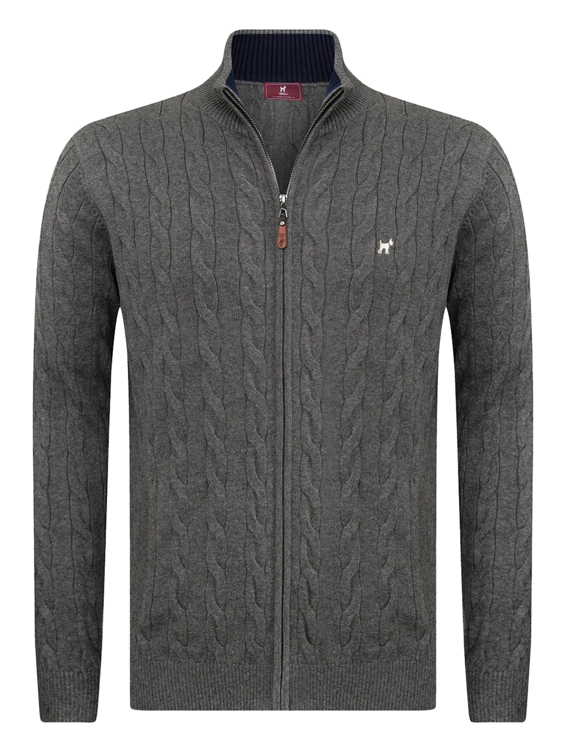 Vestes en maille Williot en gris : devant