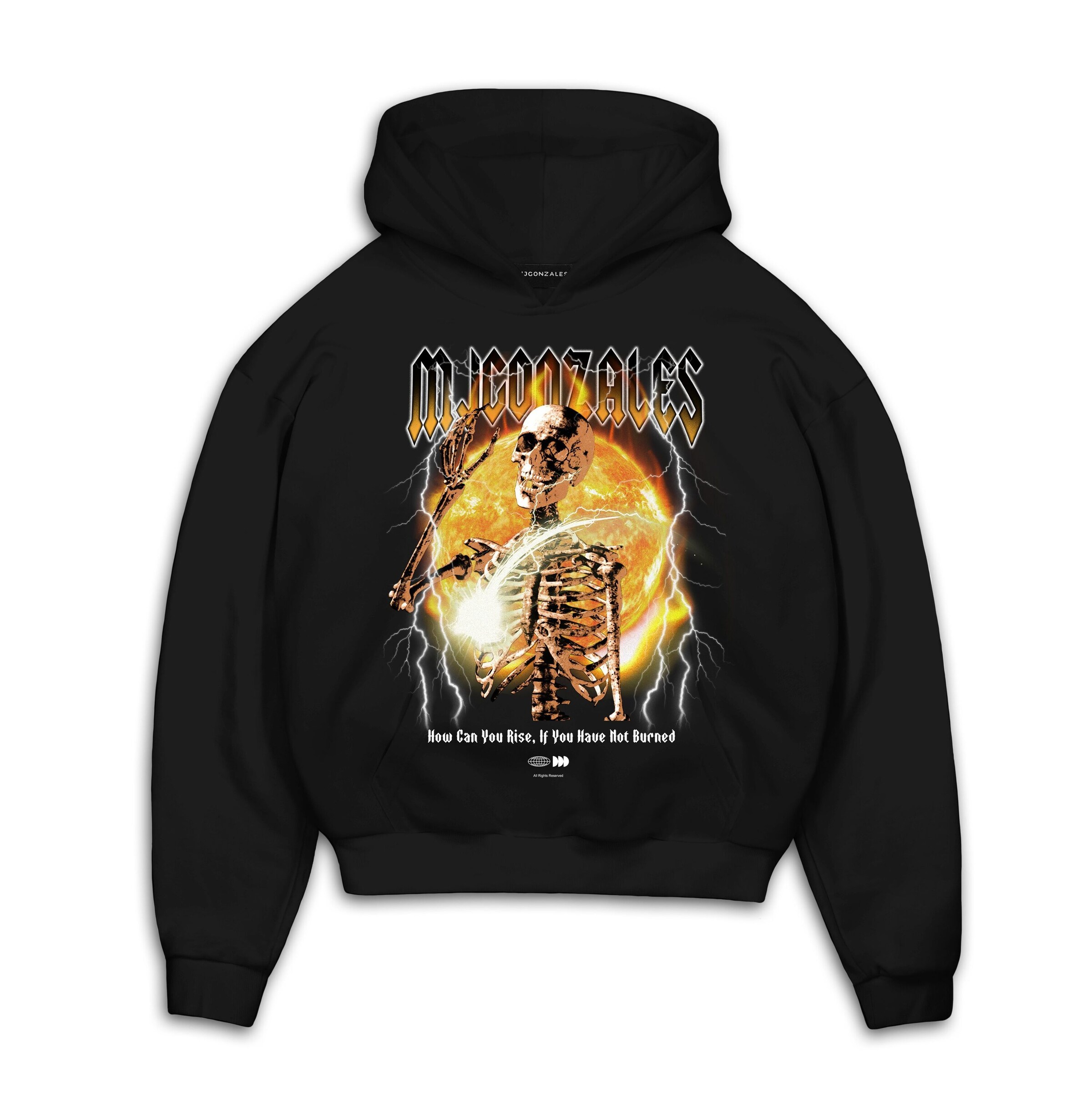 MJ Gonzales Sweatshirt in Schwarz: Vorderseite