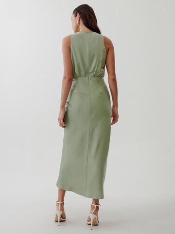 Chancery Cocktail Dress 'WISTERIA' in Green: back