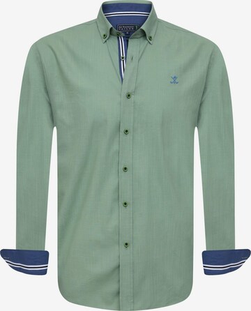 Sir Raymond Tailor Regular fit Button Up Shirt 'Patty' in Green: front