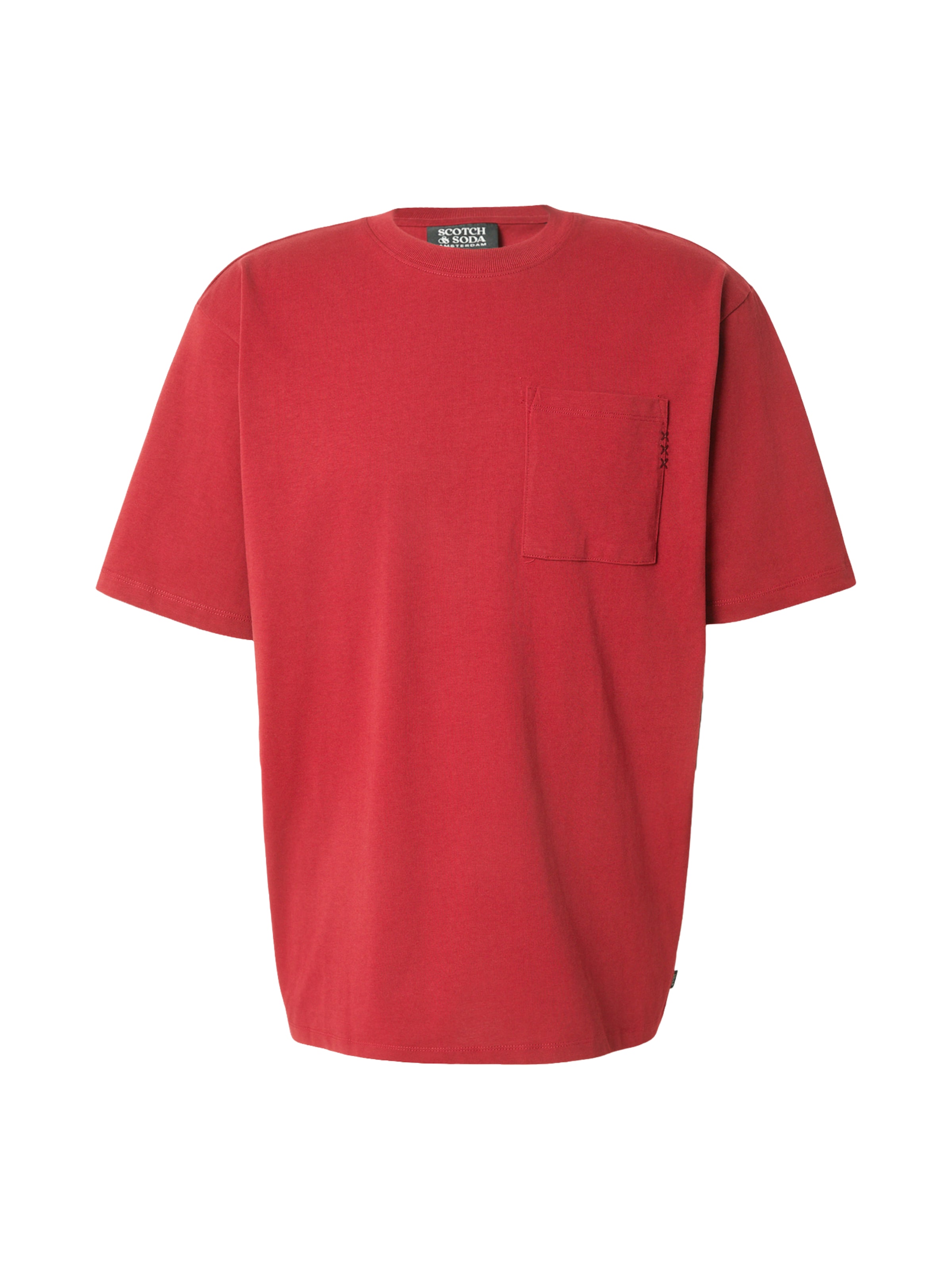 SCOTCH & SODA T-Krekls 'SEASONAL CORE 3' pieejams L, krāsa - sarkans, Preces skats